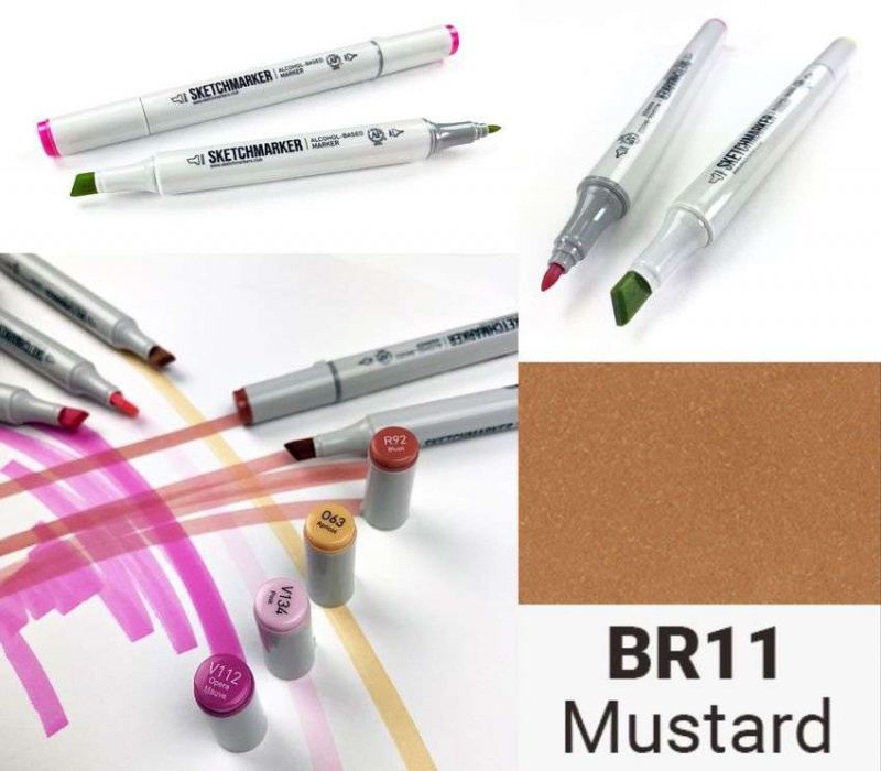 Sketchmarker (2 :   ),  : Mustard (), : SM-BR011