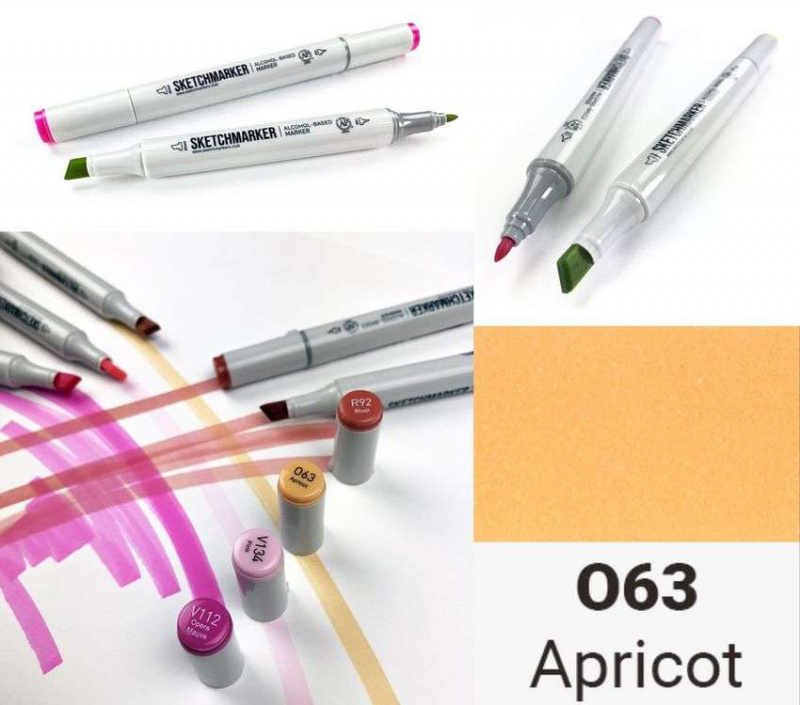 Sketchmarker (2 :   ),  : Apricot (), : SM-O063