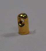 Концевик металлический вклеиваемый 1,5 мм, упаковка 144 шт., цвет золото