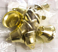 "Zlatka" Колокольчики   NL-26   26 мм  10 шт  ± 2 шт №01 под золото