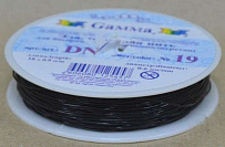"Gamma"   Резинка для бисера   полиуретан   DN  d 0.6 мм  10 х  18 м  ±0.9 м №19 черный