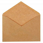 Конверт почтовый крафт С6 114х162мм, треугольный клапан, клей, 90г/м2, упаковка 1000шт