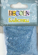 Decola Блестки декоративные,  размер 0,3 мм, 20 г,  небесно-голубой
