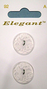  "Elegant"   3/4'' (19mm.) White .
