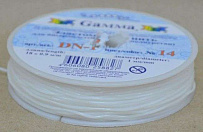 "Gamma"   Резинка для бисера   полиуретан   DN-1  d 1 мм  10 х  18 м  ±0.9 м №14 белый