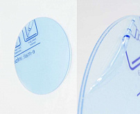 Диск, пластик, круг, 100 мм, б/упаковки. прозрачный