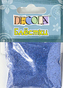 Decola Блестки декоративные,  размер 0,3 мм, 20 г, синий