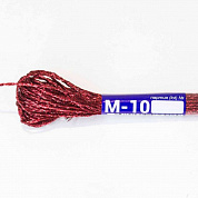 "Gamma"   мулине   NM   металлик   100% полиэстер   12 x  8 м М-10 красный