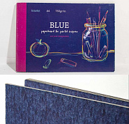 KROYTER Альбом-склейка для пастели, 207 х 297 мм, плотность 760 г/м2, 10 л, синий картон