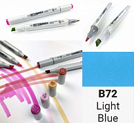 Sketchmarker (2 пера: долото и тонкое), Цвет маркера: Light Blue (Голубой), Артикул: SM-B072