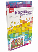 Ркн-024 Картина по номерам для малышей "Разноцветный город"