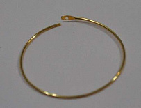 Основа для серьги металлическая круглая диам. 30 мм, упаковка 144 шт., цвет золото