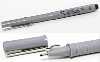 Faber-Castell Ручка капилл ECCO PIGMENT для черчения 0,8 мм-цвет черный