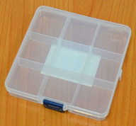 "Gamma"   Коробка пластик для шв. принадл.   пластик   OM-086 прозрачная