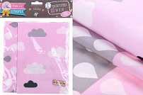 Набор ткани пэчворк "Ласковый летний дождик" розовый, 50 х 50 см, 121 г/м2