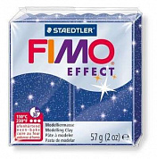 FIMO effect, 57 г, цвет: синий с блестками, арт. 8020-302