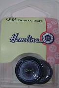 Пуговица Hemline "Basic",   28 мм, защитный  .