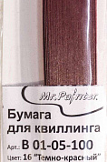 "Mr.Painter"   B 01-05-100   5 мм  325 мм  Бумага для квиллинга 16 "Темно-красный"