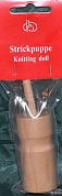 Куколка круглая на 6 крючка, для вязания шнура с иглой в комплекте