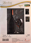 Набор для вышивания "Бутылка с вином", "Luca-S", канва Aida 14/720 Zweigart, мулине Anchor 15 цветов
