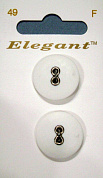  "Elegant"   5/8'' (16mm.) White .