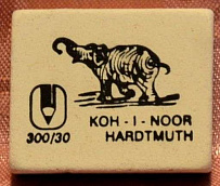 KOH-I-NOOR 300/30 Ластик мягкий для чернографитных карандашей, 27 шт/уп, картон