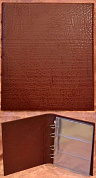 Альбом вертикальный (элит) для бон, открыток 230x270 мм, иск. кожа