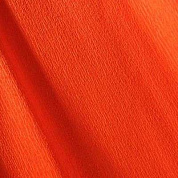Бумага крепированная 140% растяжения 48г/м.кв 0.5*2.5м №52 Оранжевый яркий в рулоне
