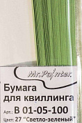 "Mr.Painter"   B 01-05-100   5 мм  325 мм  Бумага для квиллинга 27 "Светло-зеленый"