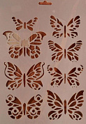 Сонет Трафарет, Бабочки, 22 х 31 см, пластиковый