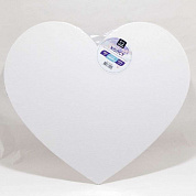 Холст на картоне Малевичъ в форме сердца, 40х35 см