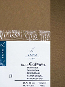 LANA Бумага для пастели «Lana Colours», 160 г/м?, 42х29,7 см, 25 л, темно-коричневый