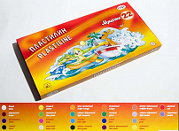 Пластилин Гамма "Мультики", 22 цвета, 440г, со стеком, картон. упаковка