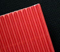 Гофрокартон в листах, А4, 300гр, №6, красный, 25 листов/упак (Цветная бумага для творчества и декори