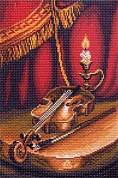 Рисунок на канве МАТРЕНИН ПОСАД арт.28х37 - 1400 Скрипка