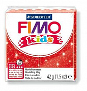 FIMO kids, 42 г, цвет: блестящий красный, арт. 8030-212