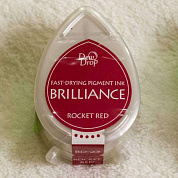 Подушечка чернильная "капля" Brilliance - ракетный красный
