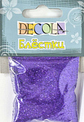 Decola Блестки декоративные,  размер 0,3 мм, 20 г,  фиолетовый