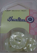Пуговица Hemline "Basic",   26 мм, кремовый  .