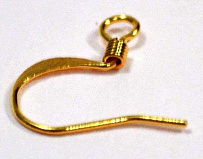 Основа для серьги металлическая "швенза" тип 2, упаковка 144 шт., цвет золото