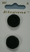 Пуговицы "Elegant"   19 мм, 2 шт Black .