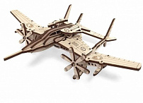 Конструктор 3D деревянный Lemmo Cамолет "Сапсан", арт. 01-02