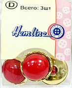 Пуговица Hemline "Basic",   28 мм, красный  .