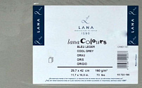 LANA Бумага для пастели «Lana Colours», 160 г/м?, 42х29,7 см, 25 л, холодный серый