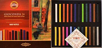 KOH-I-NOOR 8114(24) Набор масляной твердой пастели  для художника 24 цвета Gioconda, прямоугольные 7