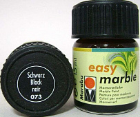 Краска д/мармориров. Marabu-Easy-marble, цвет 073 черный, 15 мл