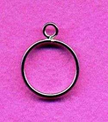 Основа для кольца металлическая с 1 витком, внутр. диам. 15 мм, упаковка 144 шт., цвет серебро