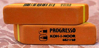 KOH-I-NOOR 6821/60 Мягкий ластик для чернографитных карандашей 4В-6Н, цветных карандашей и шариковых