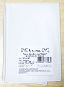 "Gamma"   SG-462   Ткань для батика Satin   ФАСОВКА   54 г/кв.м  28 см х 28 см  100% шелк белый