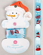 Лента атласная декоративная «Добрые снеговики», 1,5 см ? 2 м 2353155